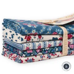Tilda Fat Quarter Bundle - Village Life - Blue