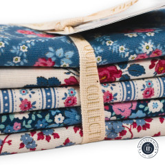 Tilda Fat Quarter Bundle - Village Life - Blue