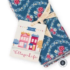 Tilda Fat Quarter Bundle - Village Life - Blue