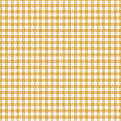 Tilda Widebacks Gingham Baumwollstoff in Gelb und Creme mit klassischem Karo-Muster.