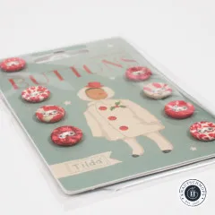 Tilda Knöpfe - Merry Little Christmas - 12mm