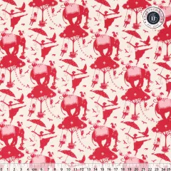 Tilda Fat Quarter - Circus Life, rot