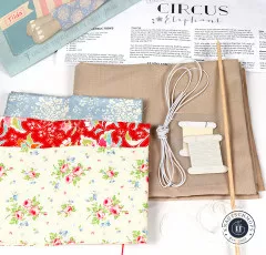 Tilda Material-Packung Circus Elefant