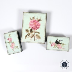 Country Escape Mini Tin Set - drei kleine Dosen aus verzinktem Blech