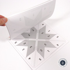 It's Sew Emma Quilt Block Foundation Paper (FPP) - Woven Star 6x6 inch