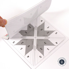 It's Sew Emma Quilt Block Foundation Paper (FPP) - Woven Star 4x4 inch