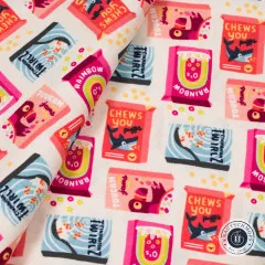 Cotton&Steel Fabrics - Mini Market - Cereously Fun - Midnight Snack