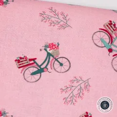 Riley Blake Baumwoll Designerstoff - Berry Market - Bicycles Frosting