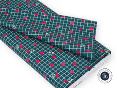 Riley Blake Baumwoll Designerstoff - Berry Market - Stargazer Gingham Berries