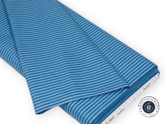 Riley Blake Baumwoll Designerstoff - 1/8" Tonal Stripe - Denim