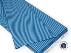 Riley Blake Baumwoll Designerstoff - 1/8&quote; Tonal Stripe - Denim