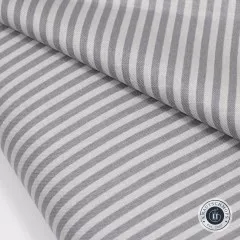 Riley Blake Baumwoll Designerstoff - 1/8 Tonal Stripe - Gray