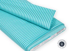 Riley Blake Baumwoll Designerstoff - 1/8" Tonal Stripe - Peacock