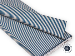 Riley Blake Baumwoll Designerstoff - 1/8" Stripe - Coastalblue