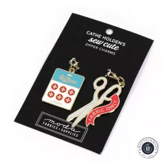 Reißverschluss-Anhänger (Zipper Charms) - Cathe Holden - Schere und Buttons