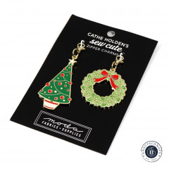 Reißverschluss-Anhänger (Zipper Charms) - Cathe Holden - Weihnachtsbaum Kranz