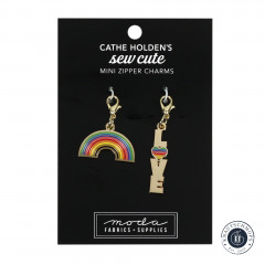 Reißverschluss-Anhänger (Zipper Charms) - Cathe Holden - Regenbogen, Love