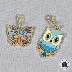 Reißverschluss-Anhänger (Zipper Charms) - Cathe Holden - Schmetterling und Eule