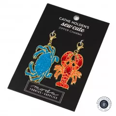 Reißverschluss-Anhänger (Zipper Charms) - Cathe Holden - Crab Lobster