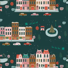 Art Gallery Fabrics - Christmas in the City - Joyful Boulevard Night