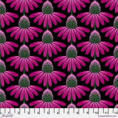 Anna Maria Cotton Lawn Designerstoff - Love Always - Echinacea - Ruby