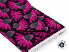 Anna Maria Cotton Lawn Designerstoff - Love Always - Echinacea - Ruby