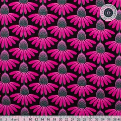 Anna Maria Cotton Lawn Designerstoff - Love Always - Echinacea - Ruby (40cm-Rest)
