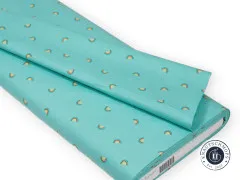 Cotton & Steel - Basics - Always Look For Rainbows - Refreshing Teal Fabric