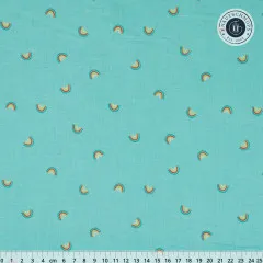 Cotton & Steel - Basics - Always Look For Rainbows - Refreshing Teal Fabric