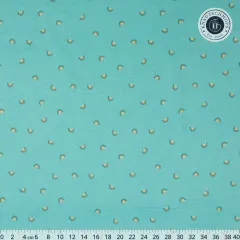 Cotton & Steel - Basics - Always Look For Rainbows - Refreshing Teal Fabric