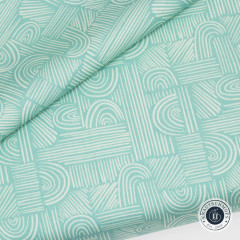 Art Gallery Fabrics - Cur8tor Botanica - Moment of Zen Aqua