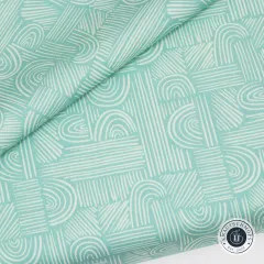 Art Gallery Fabrics - Cur8tor Botanica - Moment of Zen Aqua