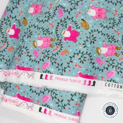 Cotton&Steel Fabrics - Yee-Haw Holidays - Twinkle Tangle - Dancing In A Winter Wonderland