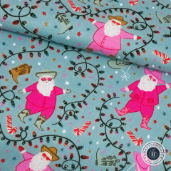 Cotton&Steel Fabrics - Yee-Haw Holidays - Twinkle Tangle - Dancing In A Winter Wonderland