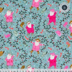 Cotton&Steel Fabrics - Yee-Haw Holidays - Twinkle Tangle - Dancing In A Winter Wonderland