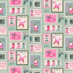 Cotton&Steel Fabrics - Yee-Haw Holidays - Christmas Post - Be Good For Goodness Sake