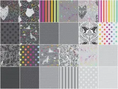 Tula Pink Fat Quarter Set - Graywork
