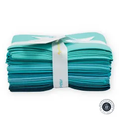Riley Blake Basic - Confetti Cotton Solid - Fat Quarter Bundle - Aqua
