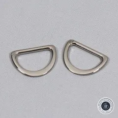 ByAnnie's - 1inch D-Ring Flat - Nickel ByAnnie's - 1inch D-Ring Flat - Nickel