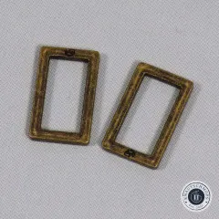 ByAnnie's - 1inch Rectangle Ring Flat - Antique Brass ByAnnie's - 1inch Rectangle Ring Flat - Antique Brass