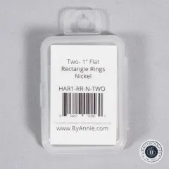 ByAnnie's - 1inch Rectangle Ring Flat - Nickel