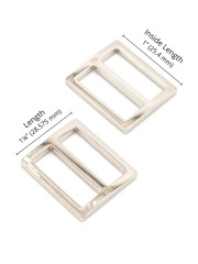 ByAnnie's - 1inch Slider - widemouth, flat - Nickel