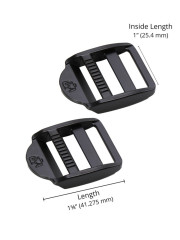 ByAnnie's - 1inch Srap Adjuster - Black metal (Gurtversteller)