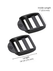 ByAnnie's - 1inch Srap Adjuster - Black metal (Gurtversteller)