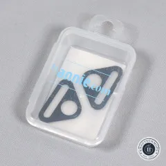 ByAnnie's - 1inch Triangle Ring flat - Black metal