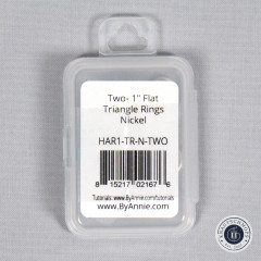 ByAnnie's - 1inch Triangle Ring flat - Nickel