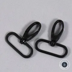 ByAnnie's - 1.5inch Swivel Snap Hook - Black metal (Drehbarer Karabinerhaken) ByAnnie's - 1.5inch Swivel Snap Hook - Black metal (Drehbarer Karabinerhaken)