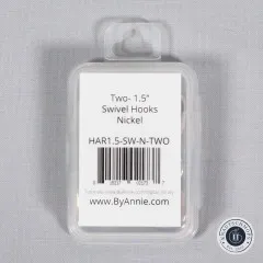 ByAnnie's - 1.5inch Swivel Snap Hook - Nickel (Drehbarer Karabinerhaken)