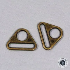 ByAnnie's - 1.5inch Triangle Ring flat - Antique Brass ByAnnie's - 1.5inch Triangle Ring flat - Antique Brass