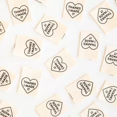 Sarah Hearts Label - Thanks I Made It Heart